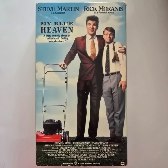 My Blue Heaven VHS Comedy Starring Steve Martin & Rick Moranis Warner Bros 1990 - Picture 1 of 12
